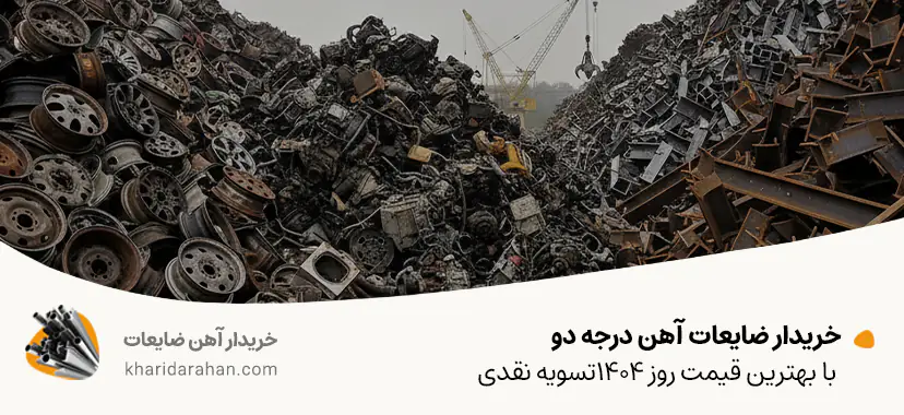 خریدار ضایعات آهن درجه دو با بهترین قیمت روز 1404✔تسویه نقدی